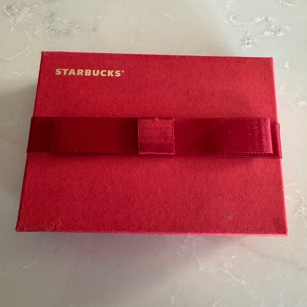 Starbucks 2014 Special Edition Sterling Silver Gift Card keyring. Still in box! - Picture 2 of 6